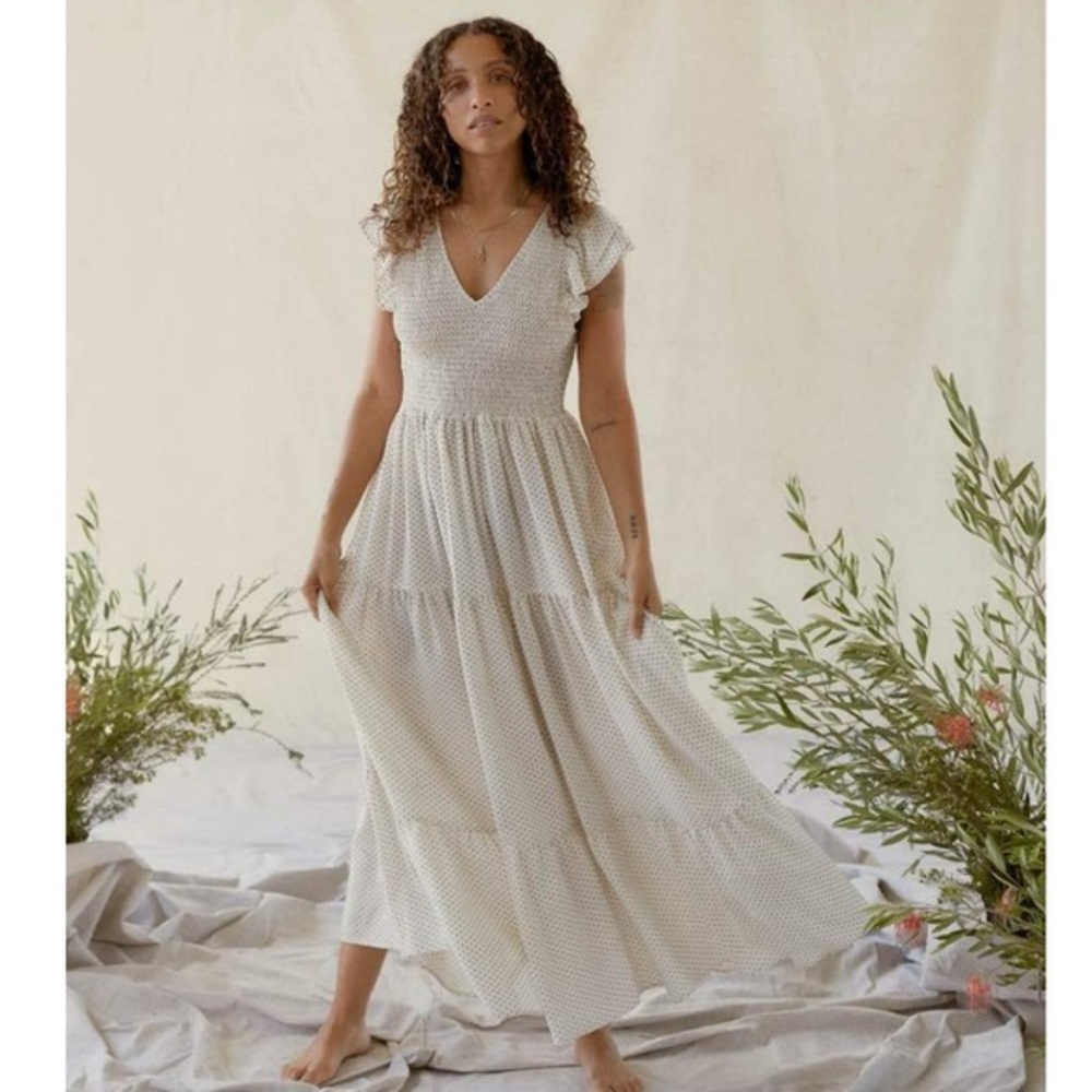 CHRISTY DAWN BODIE DRESS CREAM SIZE XL